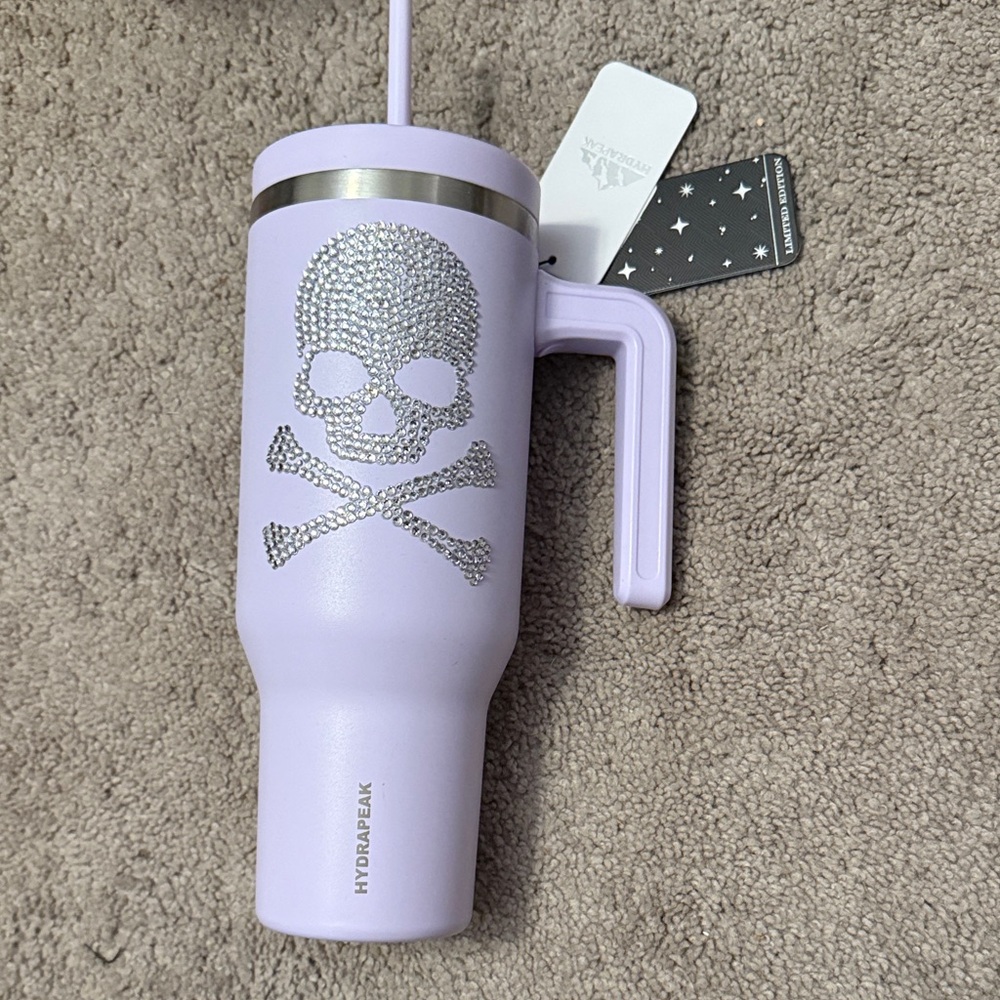 Hydrapeak Lavender Skull Water Bottle